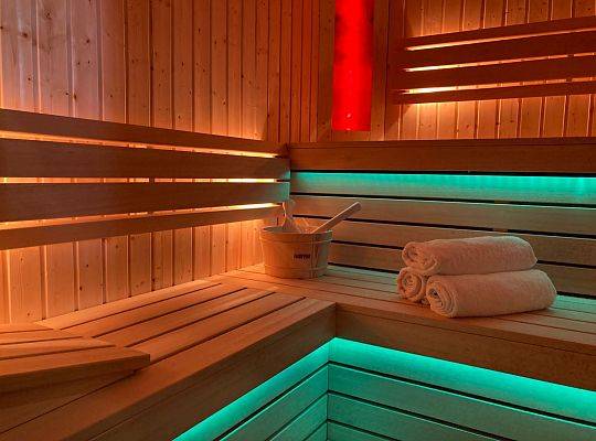 Sauna w Ośrodku Wczasowym Magnat w Łebie
