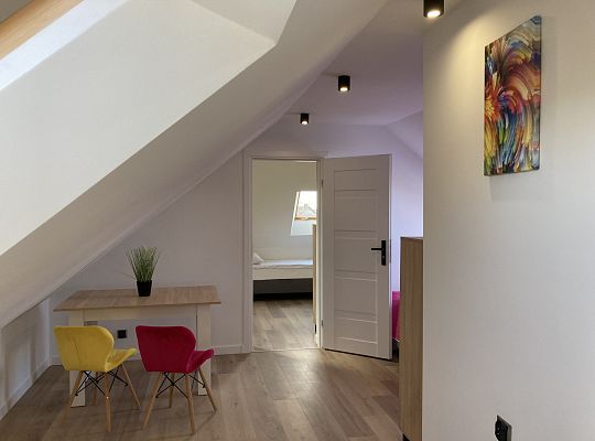 Apartament dwupokojowy 5-os na poddaszu z klimatyzacją