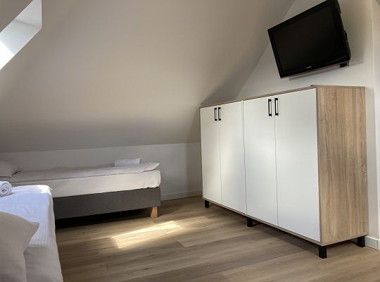 Apartament dwupokojowy 5-os na poddaszu z klimatyzacją